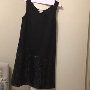 Black dress. Size 6. Sequence bottom.